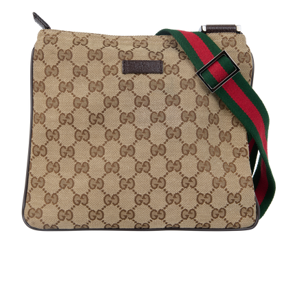 GG Messenger, £430, Handbags, Beige, Canvas, Front view